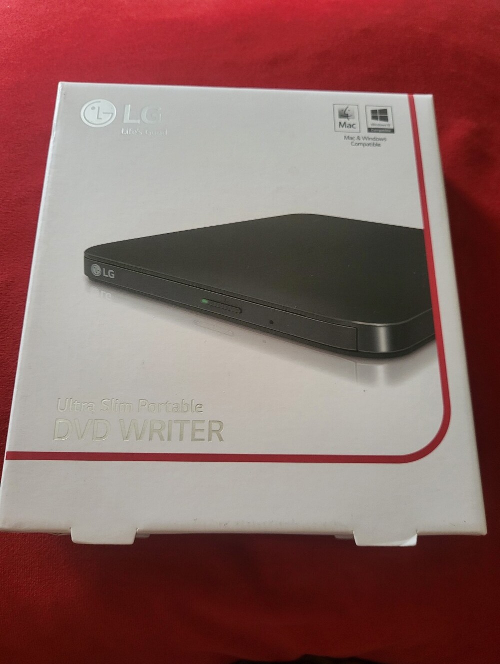 LG Portable DVD Writer - Black with White Packaging NEW
